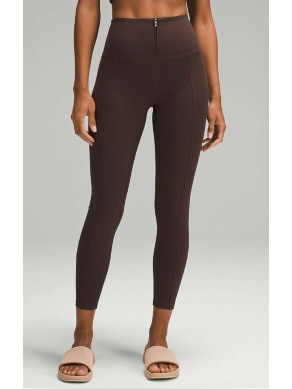 Lululemon Align Zip-Front Leggings 25” in Espresso Size 10